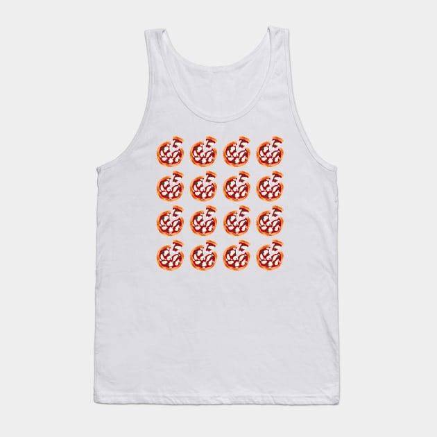 Pizza Pattern Tank Top by valentinavegasi